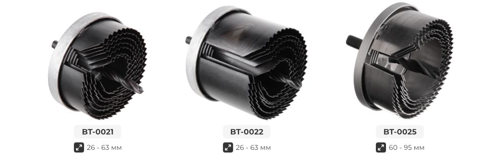 Лінійка наборів корончатих свердел