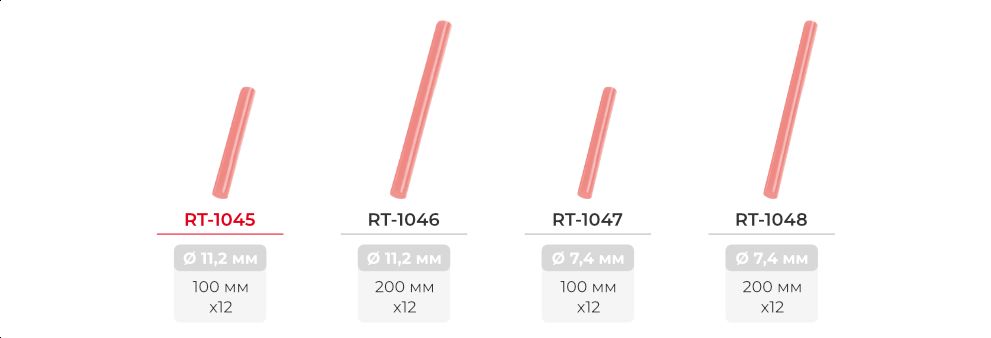 Лінійка клейових стрижнів