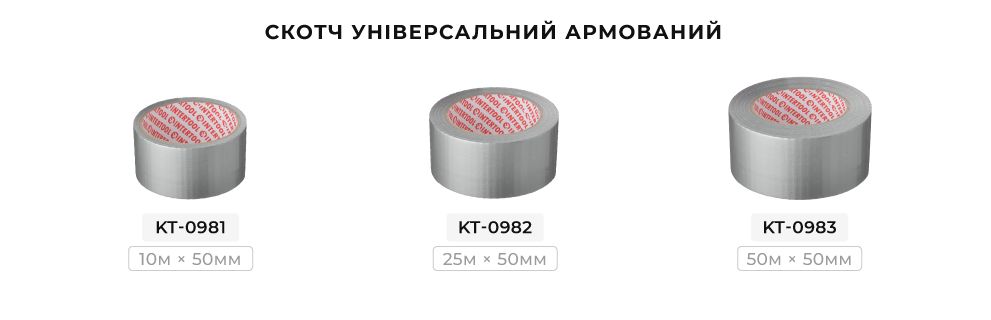 Лінійка скотчу алюмінієвого