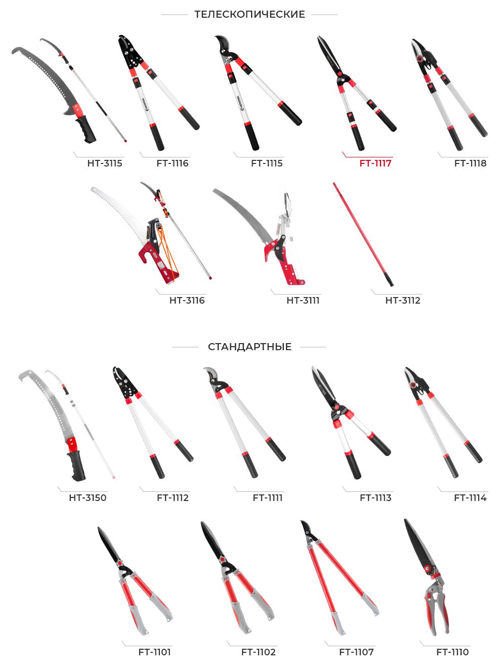 Линейка садових інструментів
