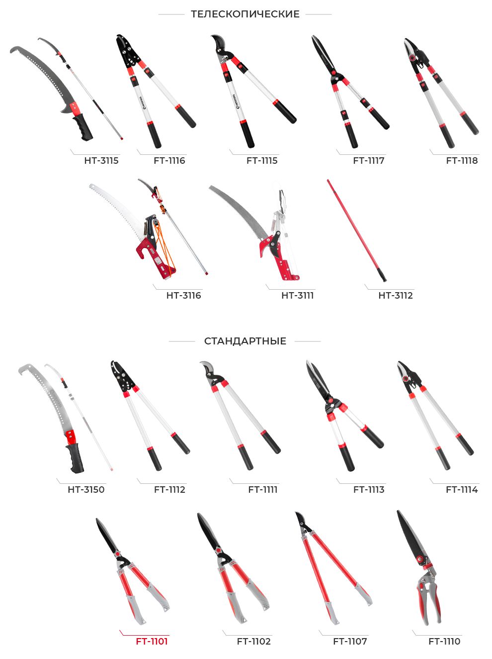 Лінійка ручних садових інструментів