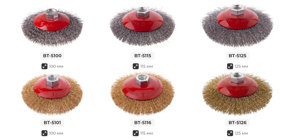 Лінійка щіток для болгарок