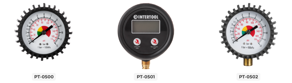 Лінійка манометрів для пістолетів підкачки