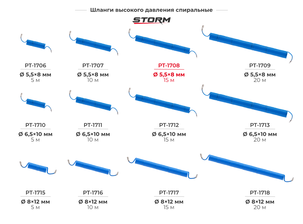 Шланги спиральные из ПВХ