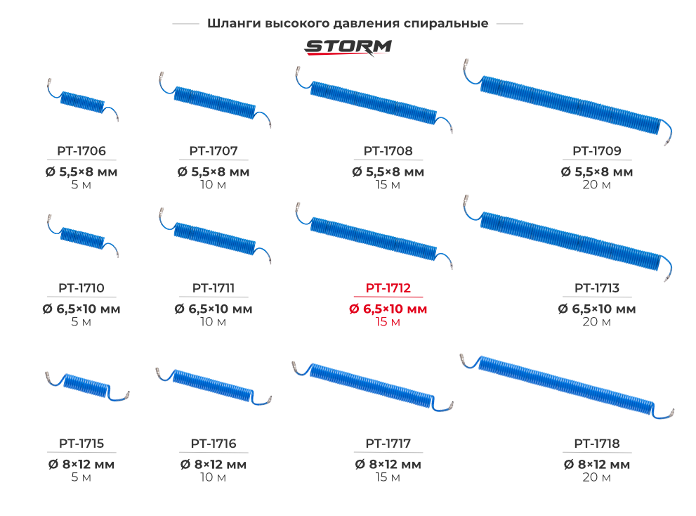 Шланги спиральные из ПВХ