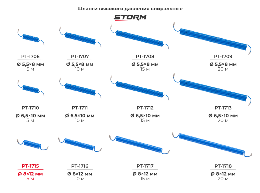 Шланги спиральные из ПВХ