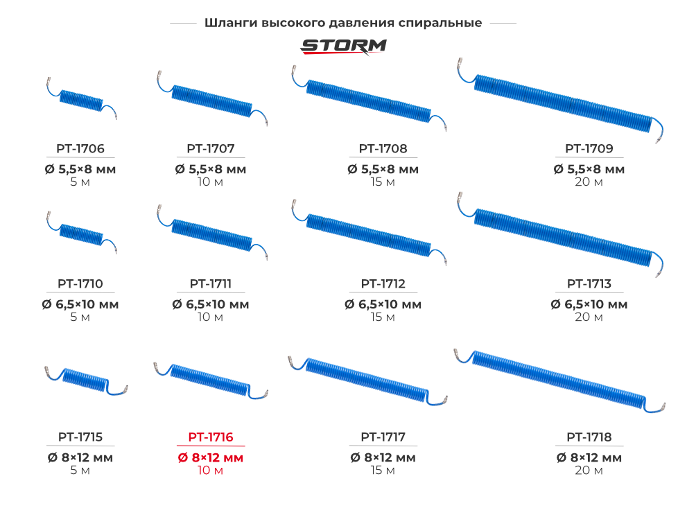 Шланги спиральные из ПВХ