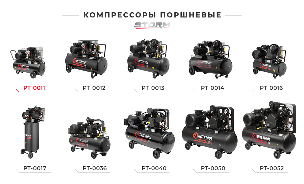 Линейка поршневых компрессоров STORM