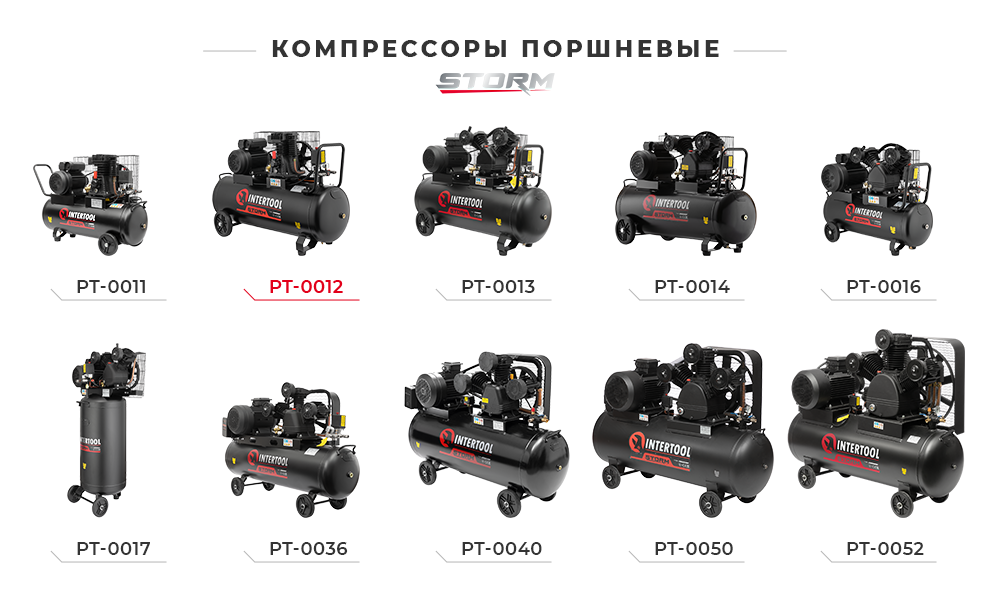Линейка поршневых компрессоров STORM