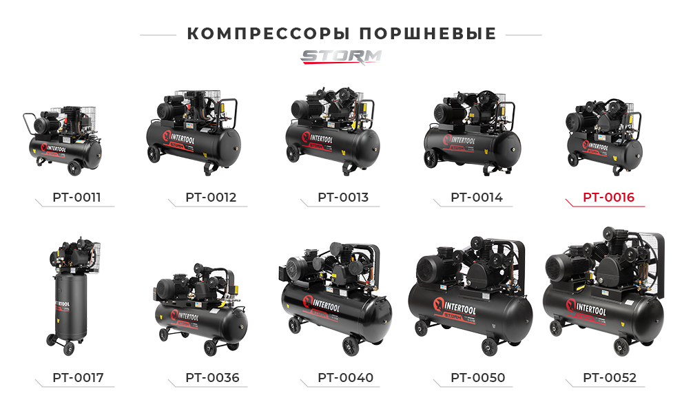 Линейка поршневых компрессоров STORM