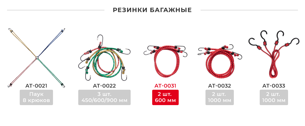 Лінійка багажних гумок