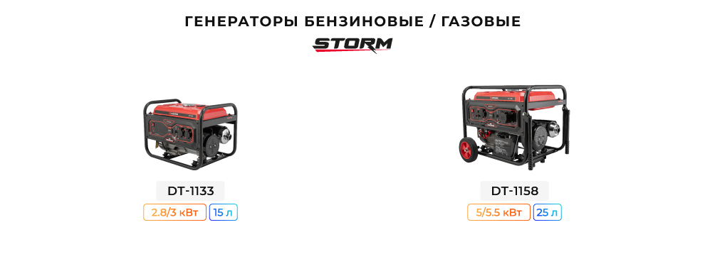 Линейка генераторов