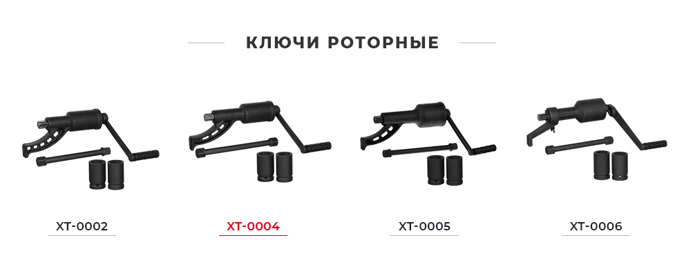 Линейка роторных баллонных ключей