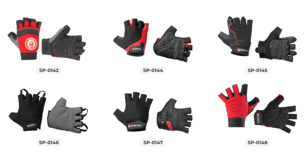 Модельний ряд рукавиць без пальців